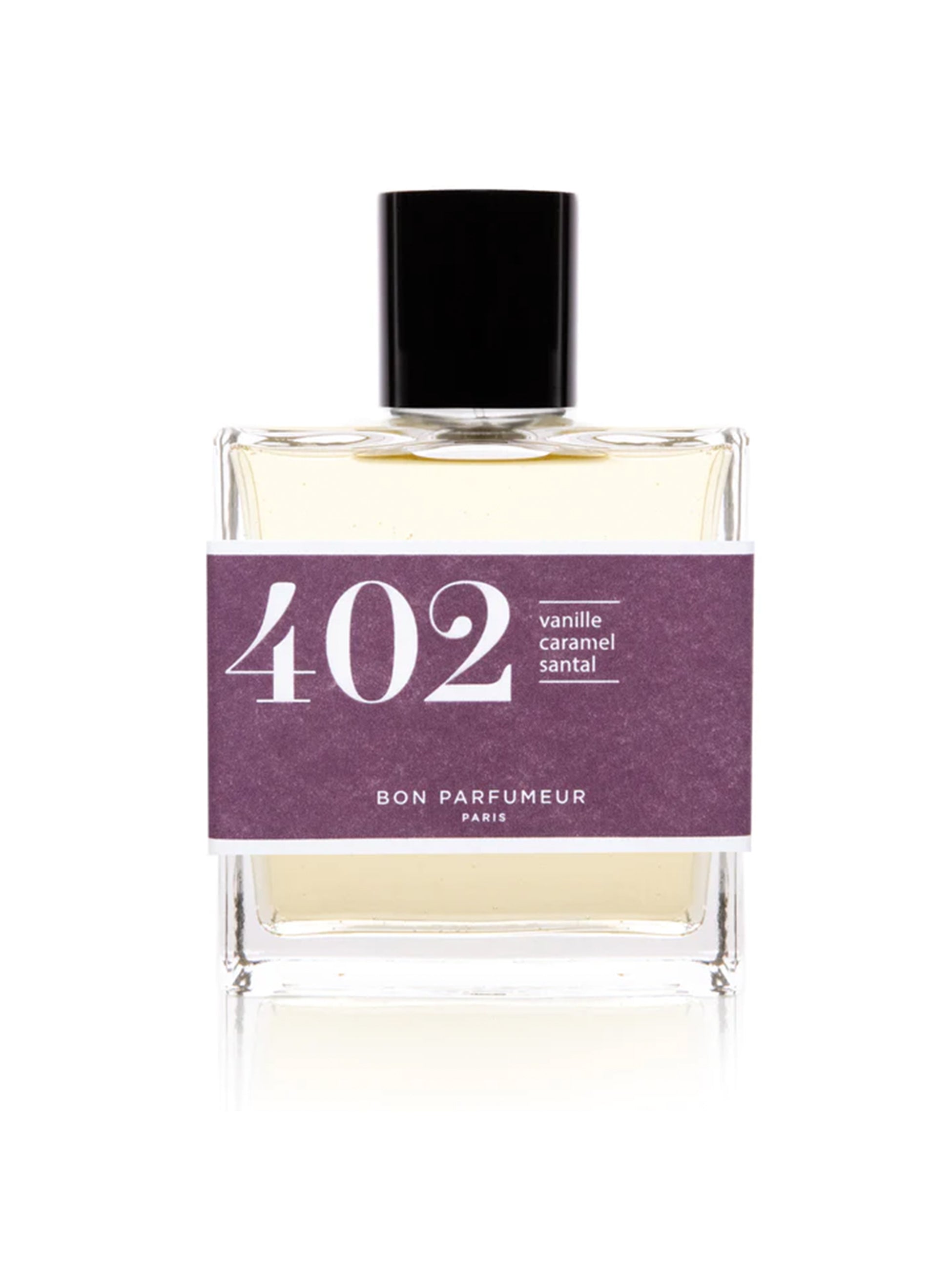 Eau de parfum 402 with vanilla, toffee and sandalwood