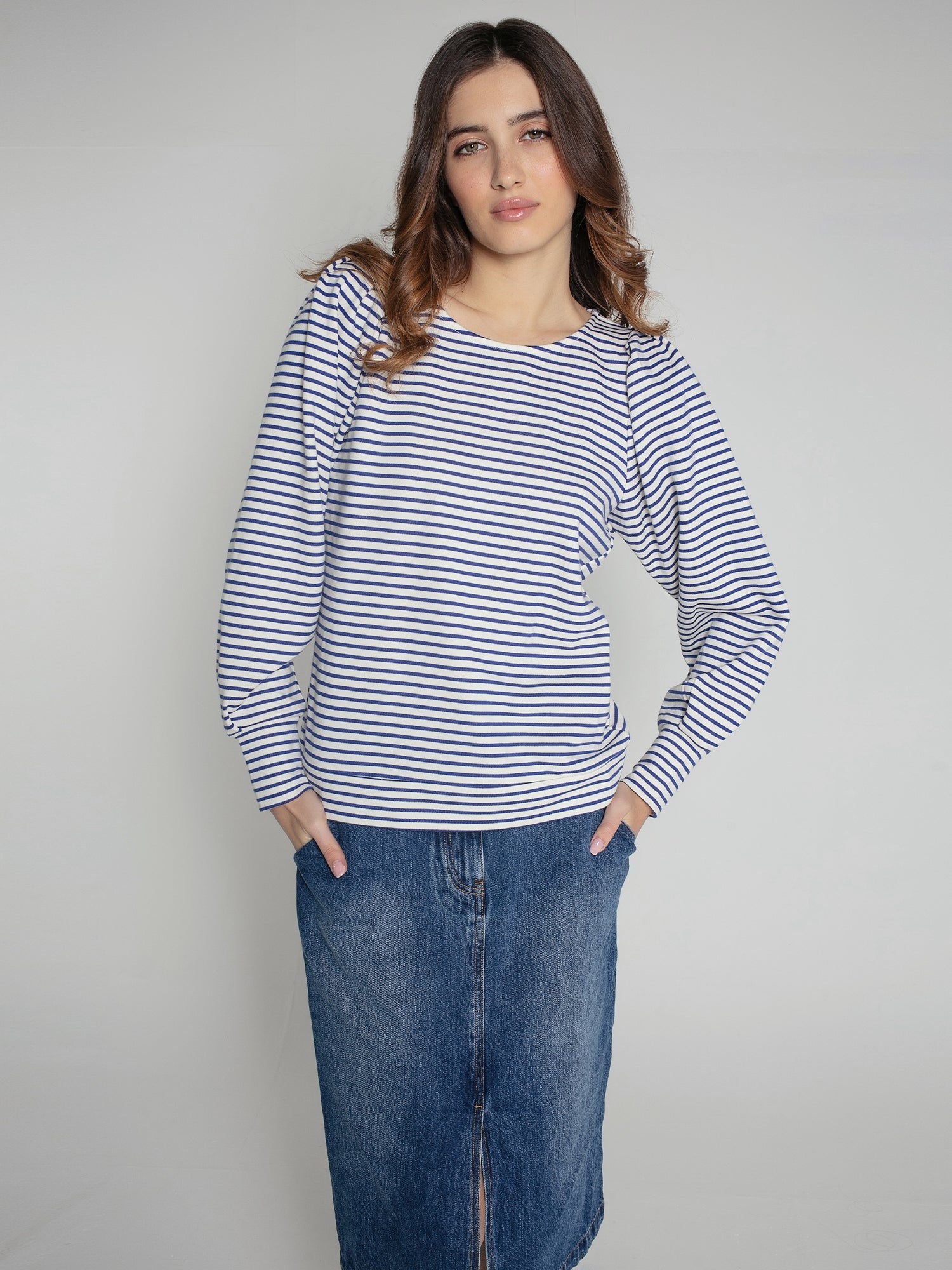 Helena Sweatshirt in Navy Mix