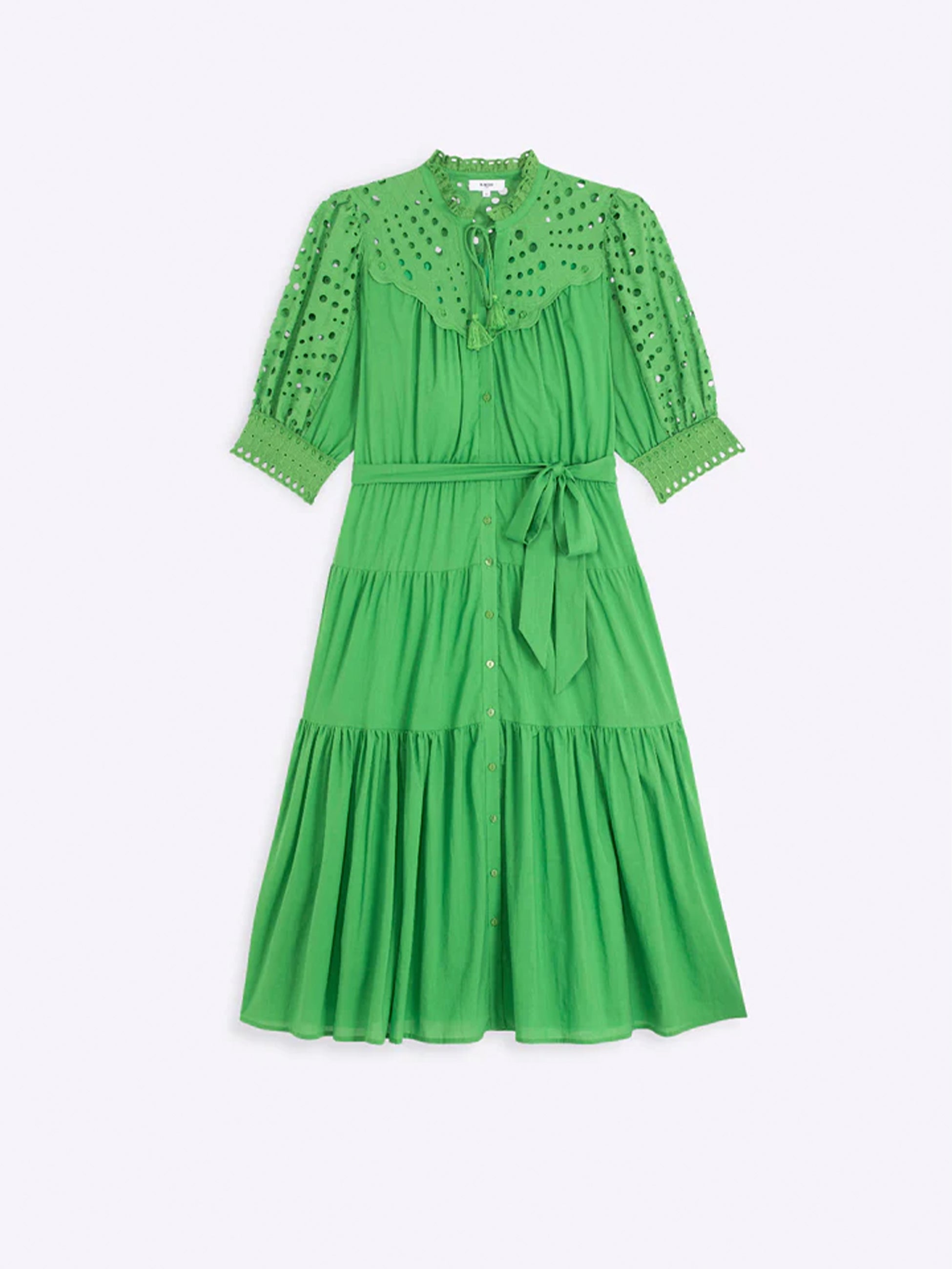 Cora Woven Embroidered Dress