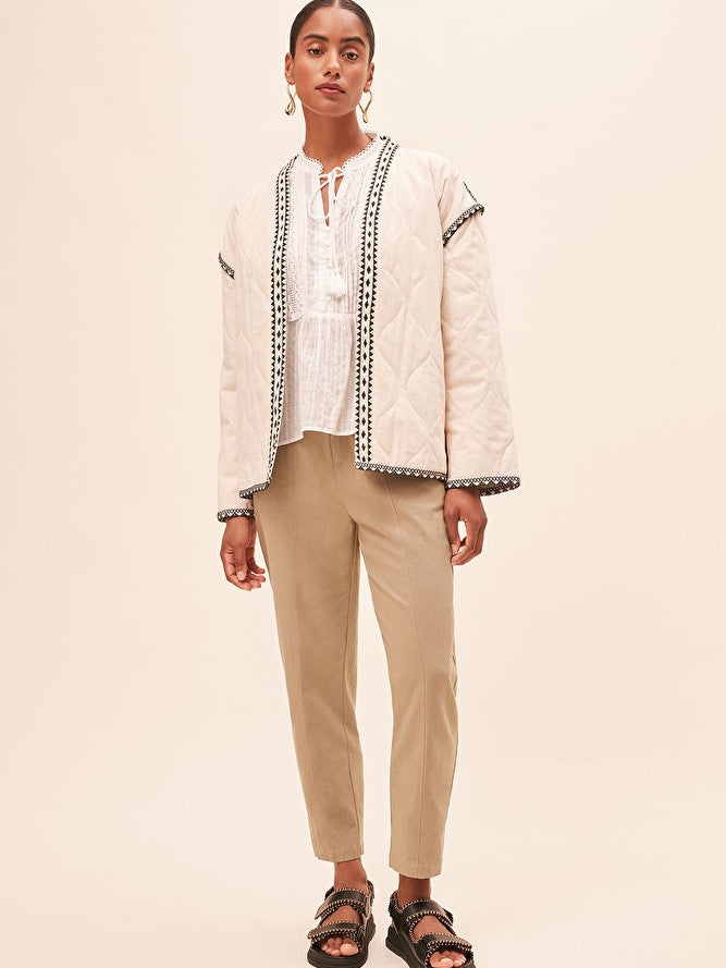 Evan Quilted Jacket - TWO TONE