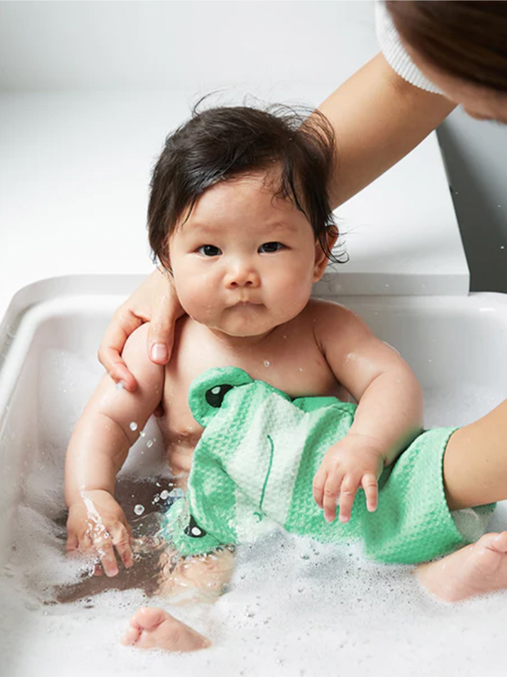 Frankie Frog Baby Towel - Hand