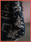 Sienna Embroidered Cropped Shirt In Dark Navy