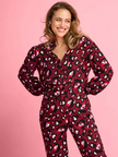 LEOPARD LUSCIOUS RED BLOUSE