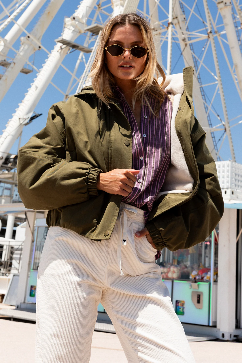 Khaki Goose Parka