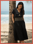 Fallon Summer Dress in Black
