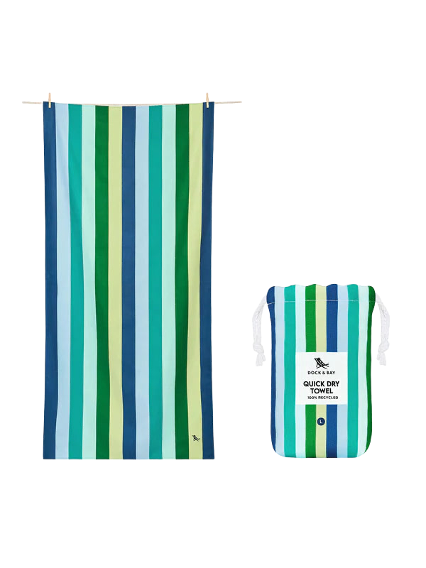 Dock & Bay Beach Towel L - Cool Lagoon