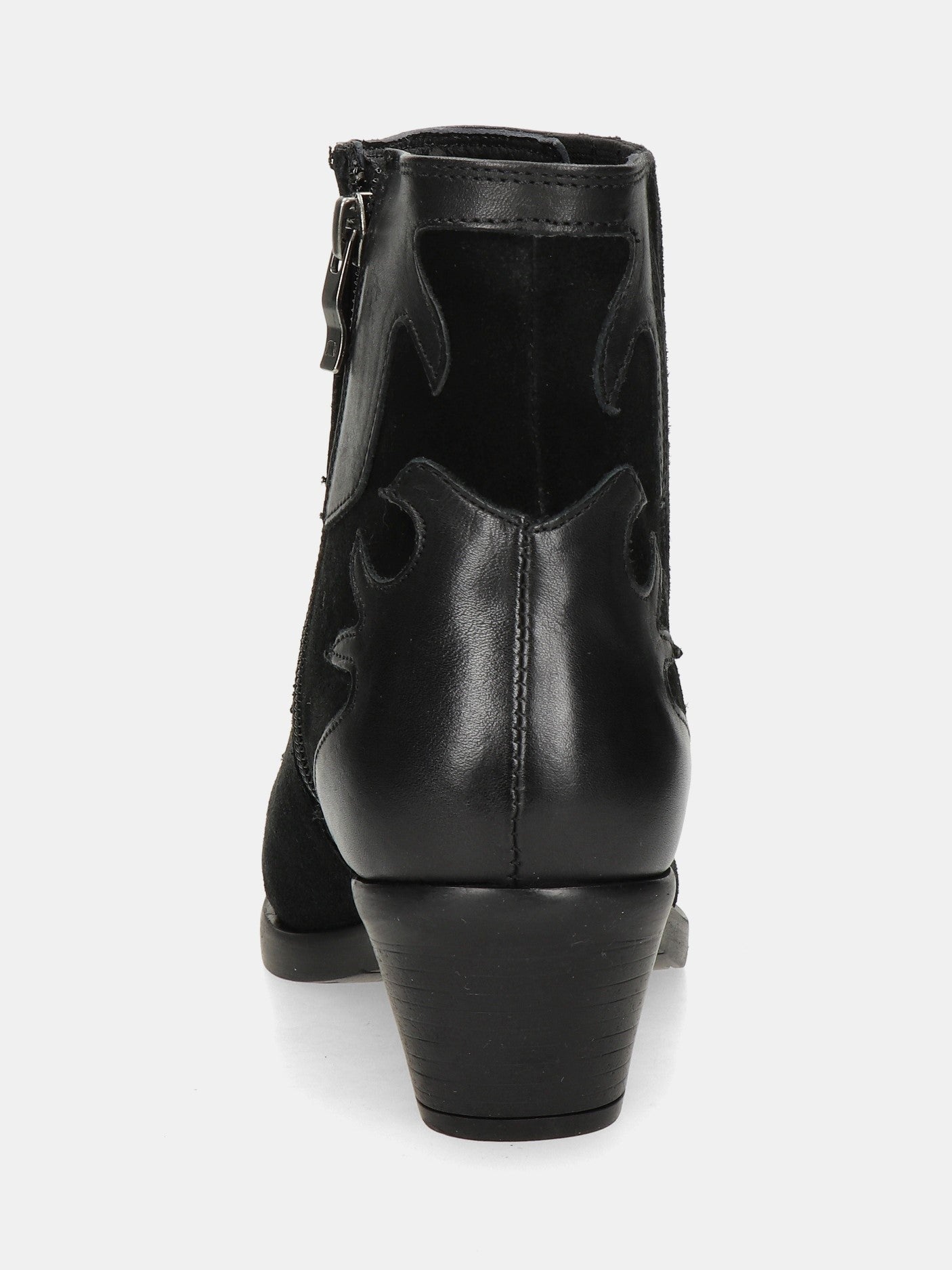 Tessy Leather Boot - Black