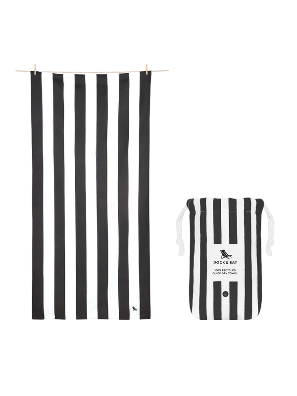 Dock & Bay Beach Towel X Large - Kamari Charcoal