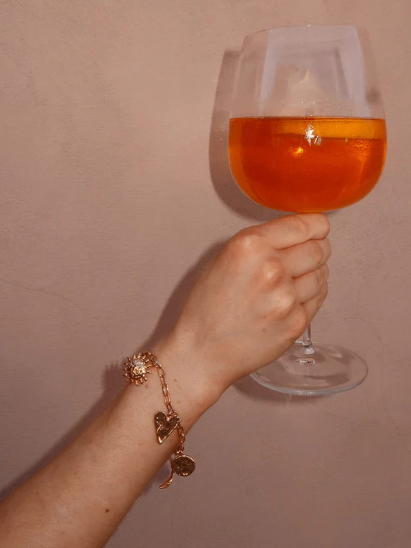 18K GOLD PLATED Statement Molten Charm Bracelet