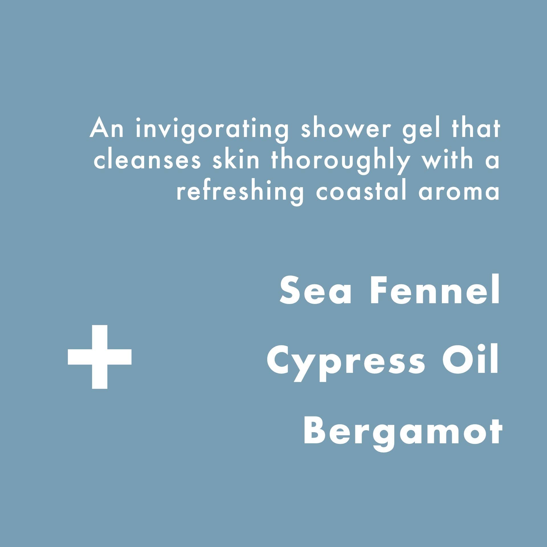 Sea Salt Shower Gel 200ml, Mens Shower Gel, Fathers Day Gift