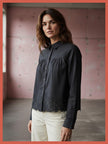 Koren Embroidered Blouse In Black