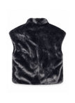Alisha Faux Fur Gilet-Black