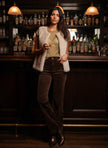 Eden Long Faux Fur Gilet-Mink