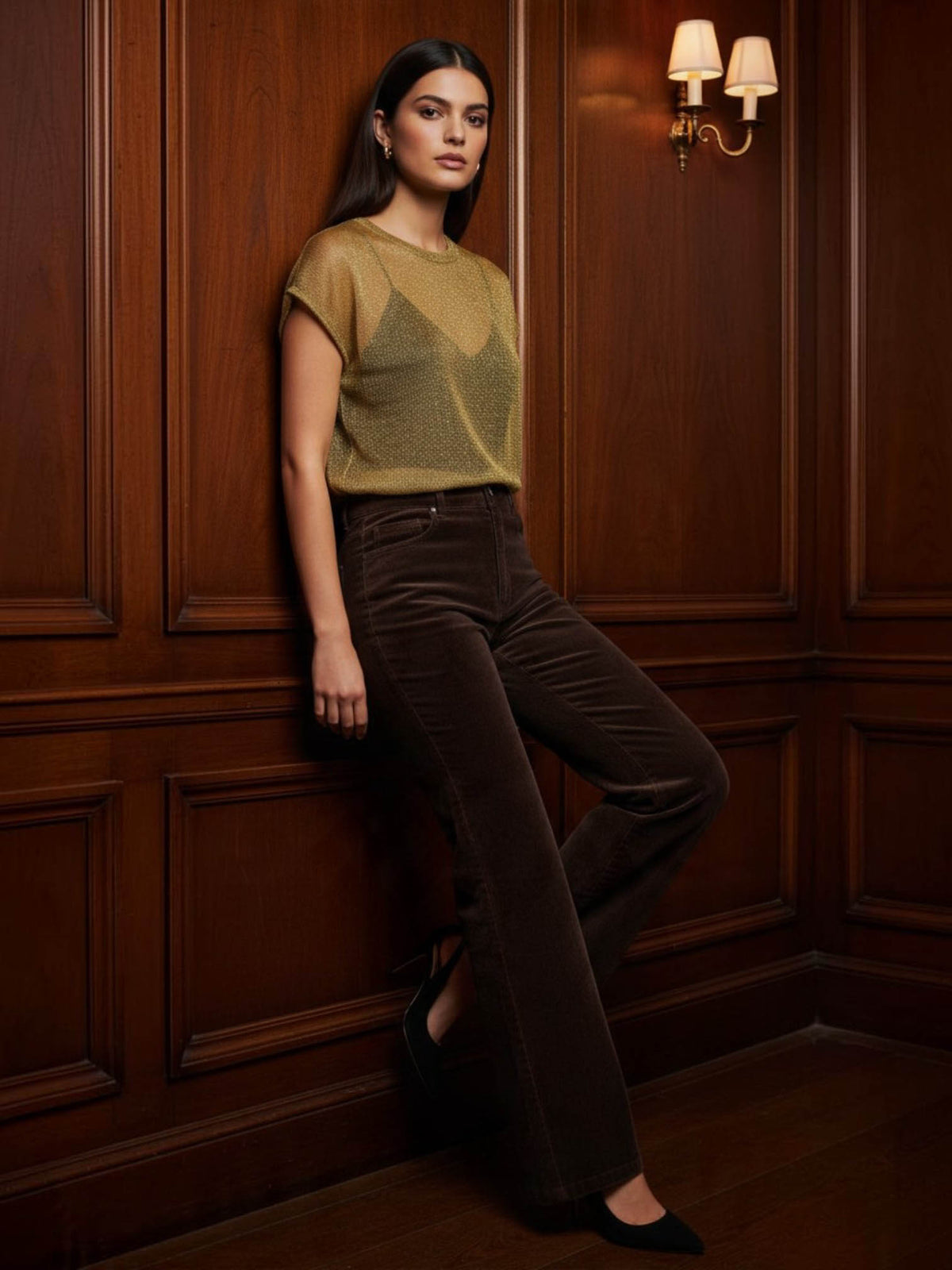 Amor Knit Top - Gold