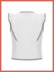 Aster Padded Frill Gilet - White