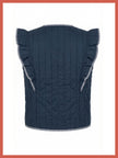 Aster Padded Frill Gilet - Dark Navy