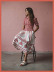 Astrid Gingham Blouse - Red