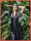 Bailey Maxi Wrap Dress - Black