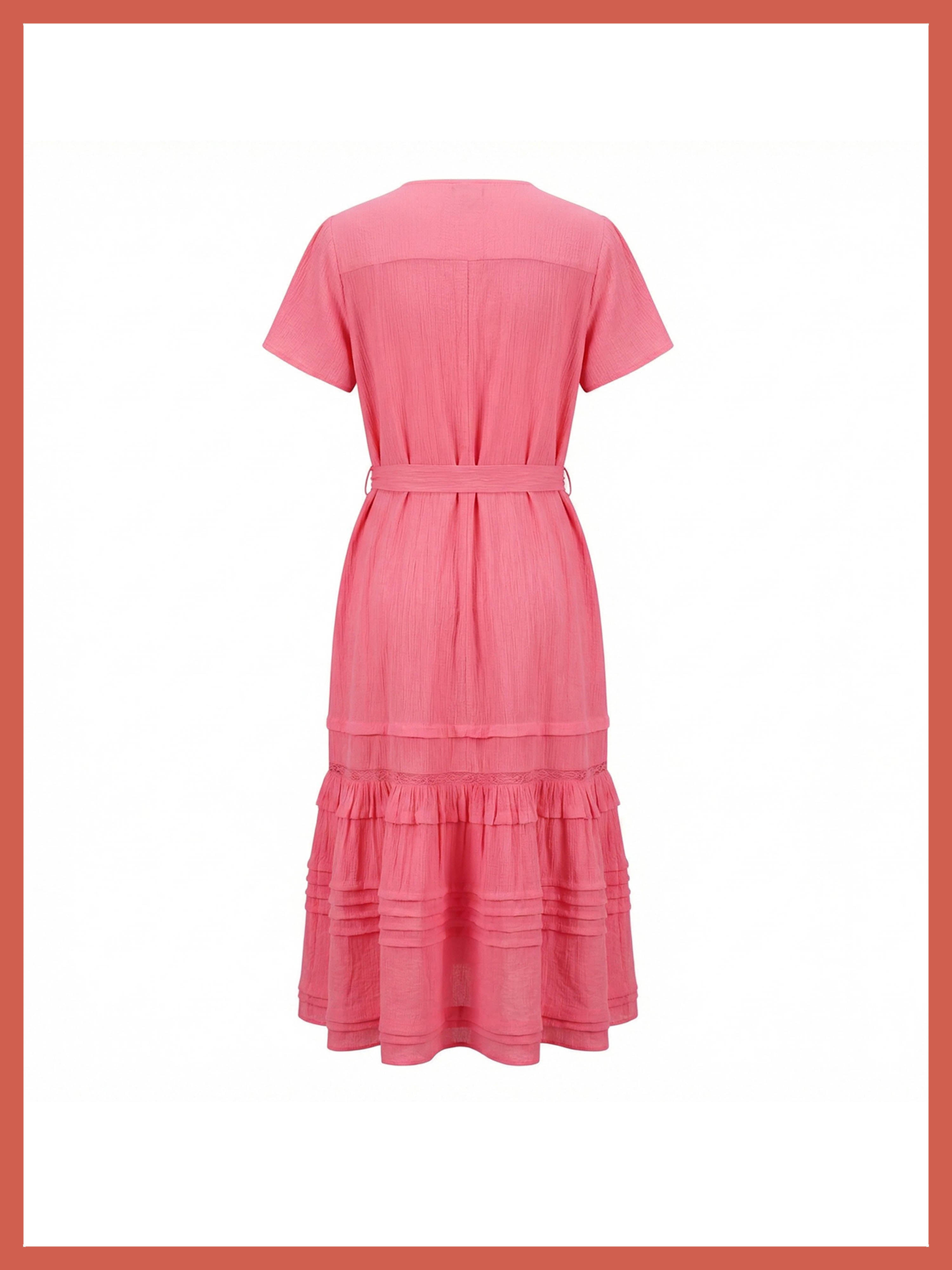 Bailey Maxi Wrap Dress - Bubblegum