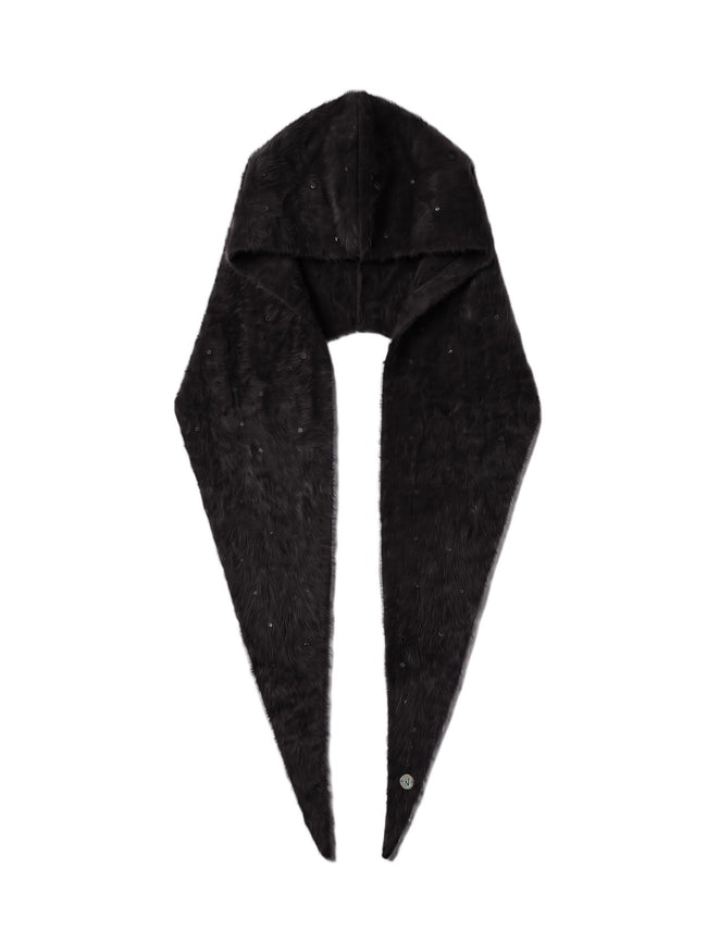 Baldwin Hooded Scarf - Black