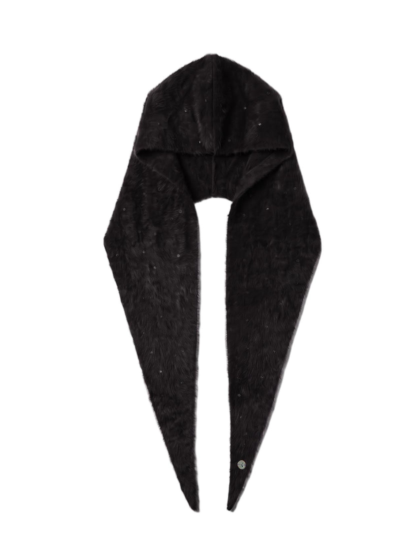 Baldwin Hooded Scarf - Black