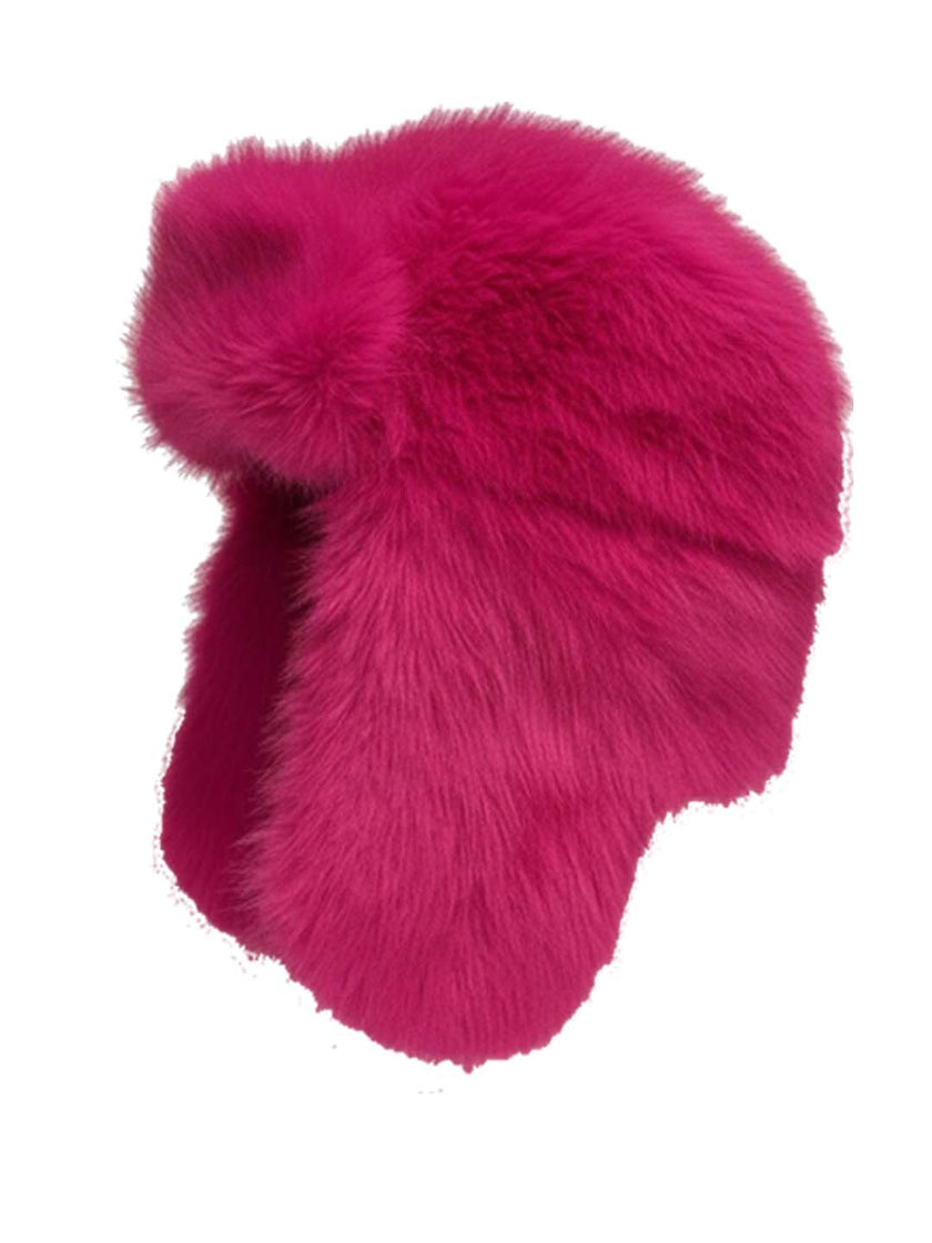 Billie Faux Fur Trapper Hat - Hot Pink