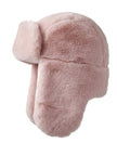 Billie Faux Fur Trapper Hat - Nude Pink