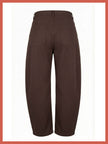 Binx Barrel Leg Trousers - Chocolate