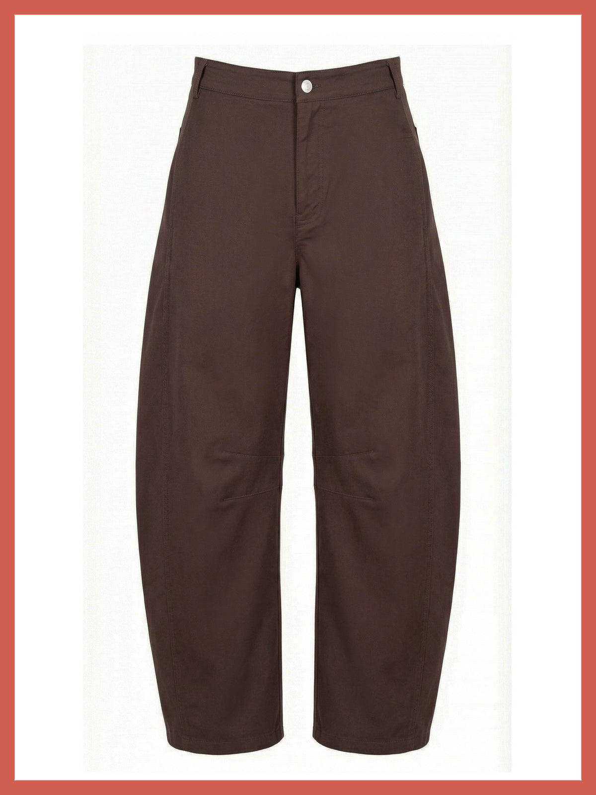Binx Barrel Leg Trousers - Chocolate
