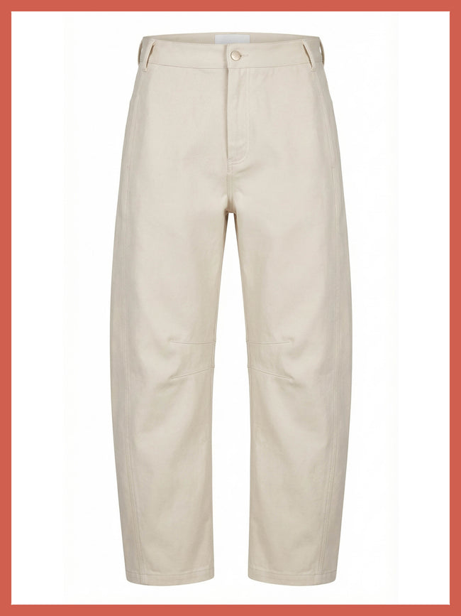 Binx Barrel Leg Trousers - Cream