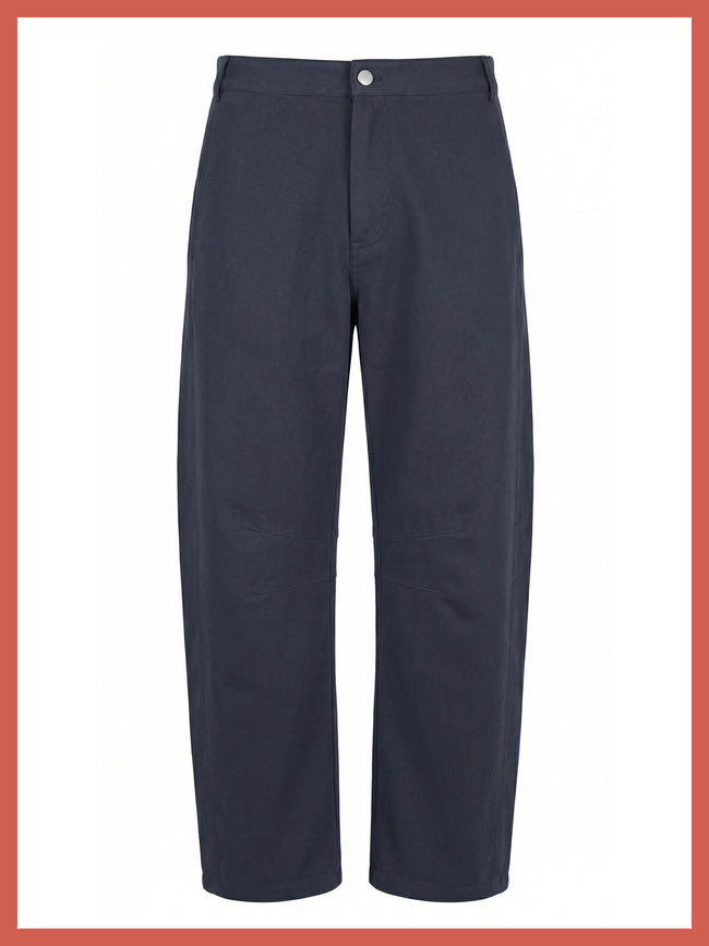 Binx Barrel Leg Trousers - Navy