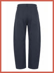 Binx Barrel Leg Trousers - Navy