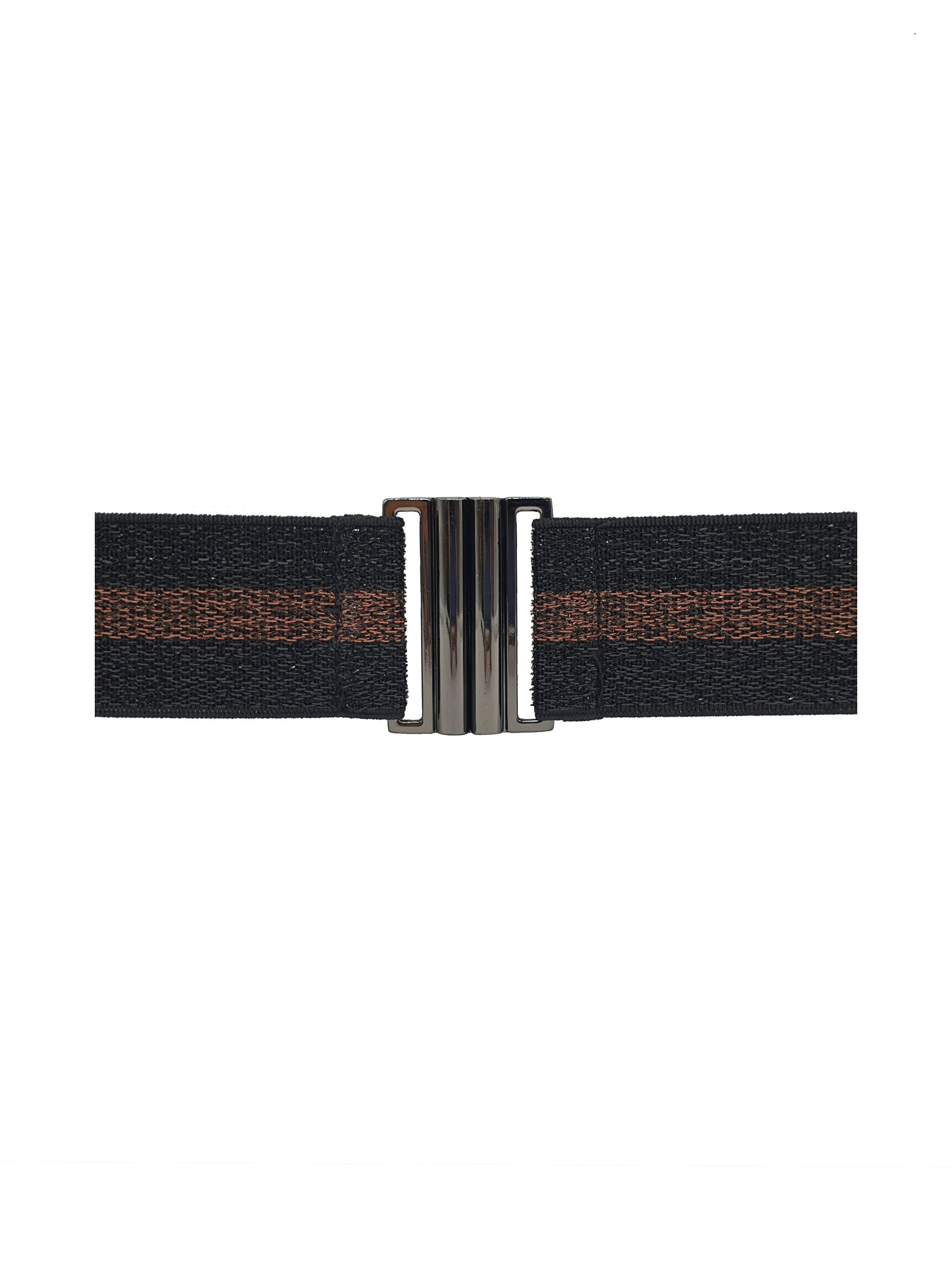 Lurex Belt - Black & Copper