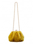 Booba Faux Fur Clutch Bag - Toffee