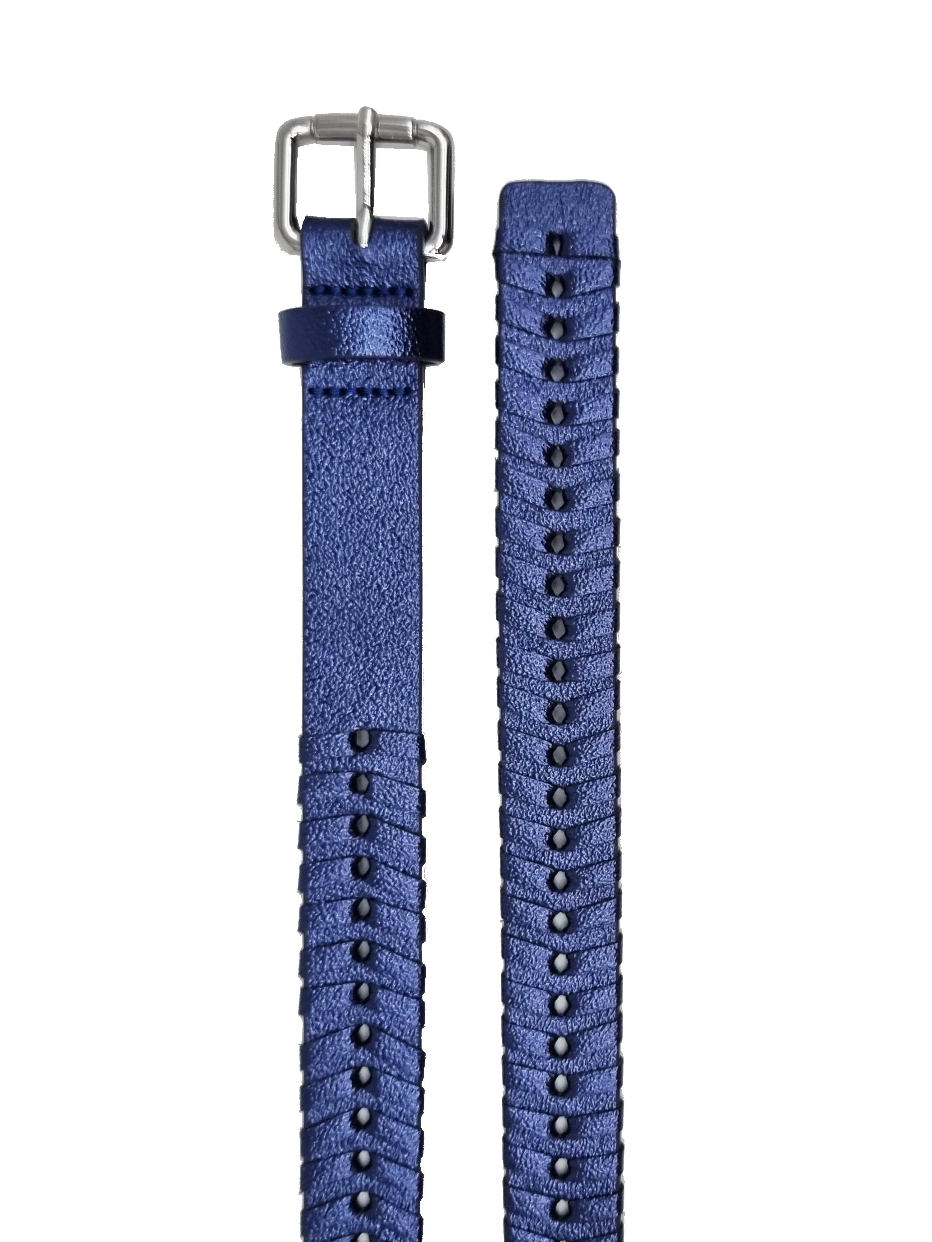 BRADLEY WOVEN BELT-BLUE