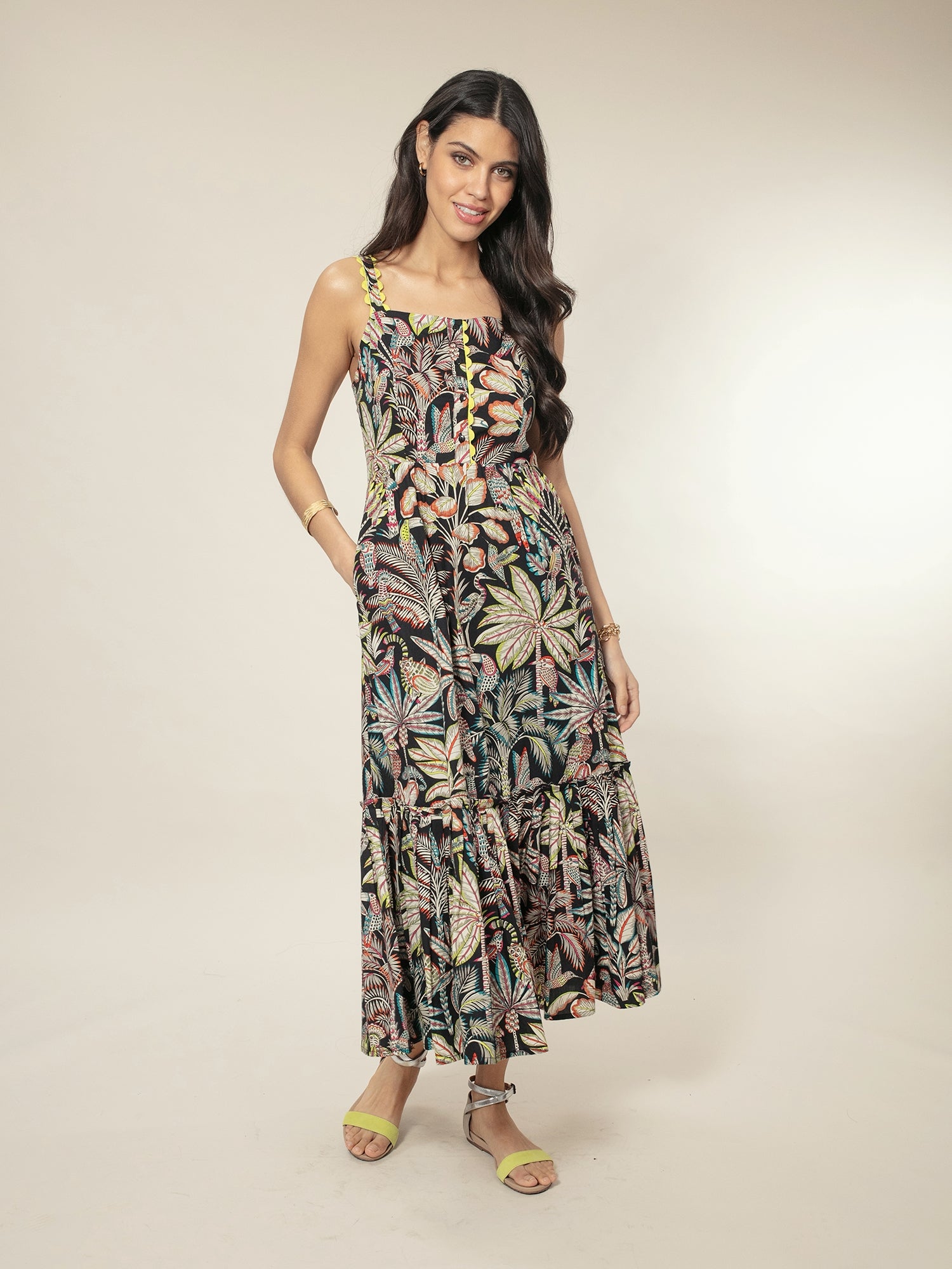 Brannon Dress - Black Mix
