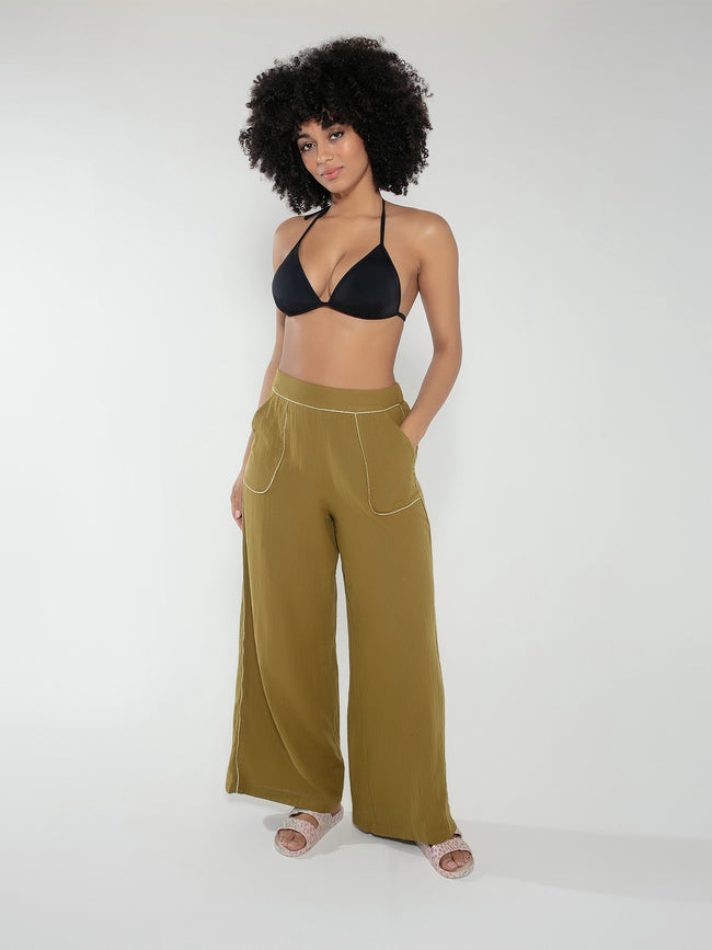 Clipper Trousers in Olive