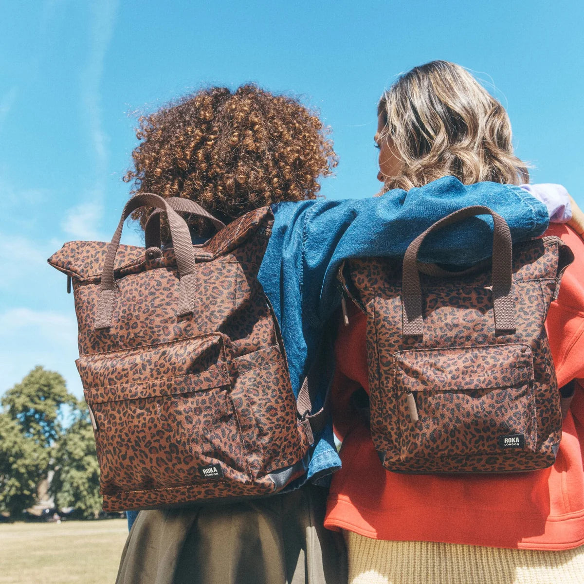 Canfield Roll Top Backpack - Mini Leopard