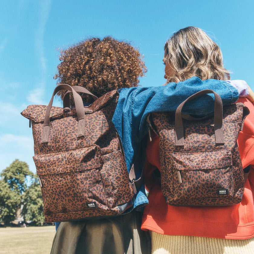 Canfield Roll Top Backpack - Mini Leopard