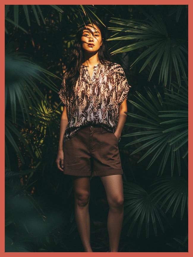 Carvell Cotton Summer Shorts - Chocolate