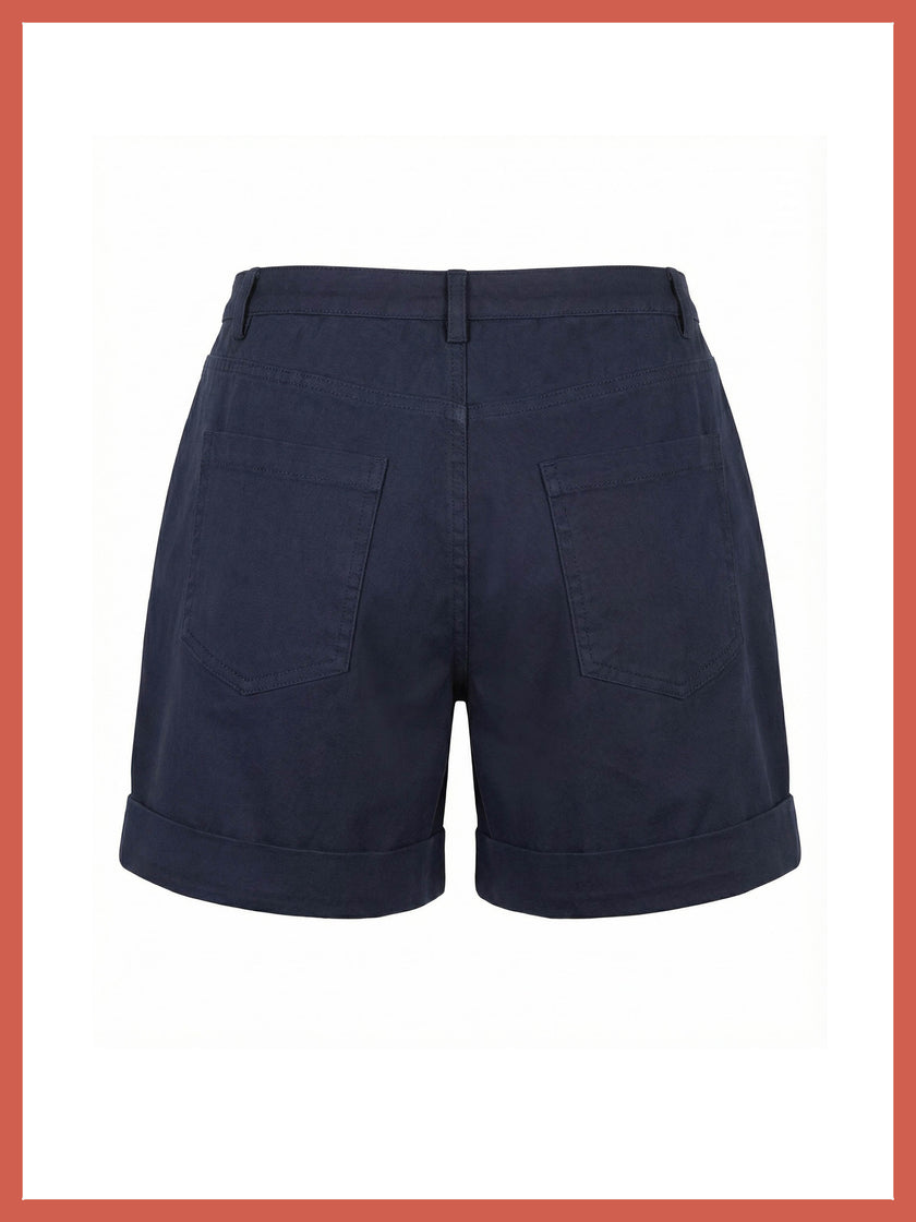 Carvell Cotton Summer Shorts - Navy
