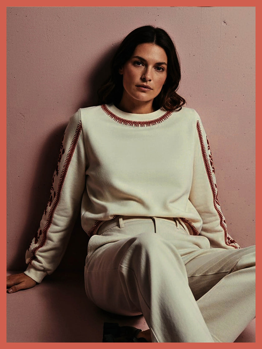Binx Barrel Leg Trousers - Cream