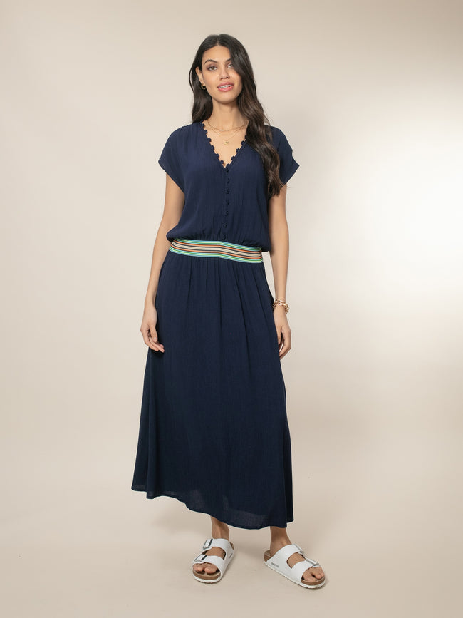 Cece Maxi Dress - Navy