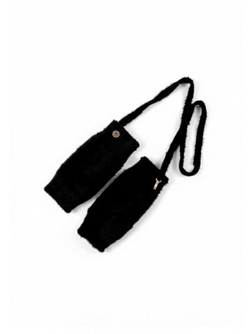 Chadwick Fingerless Mittens - Black