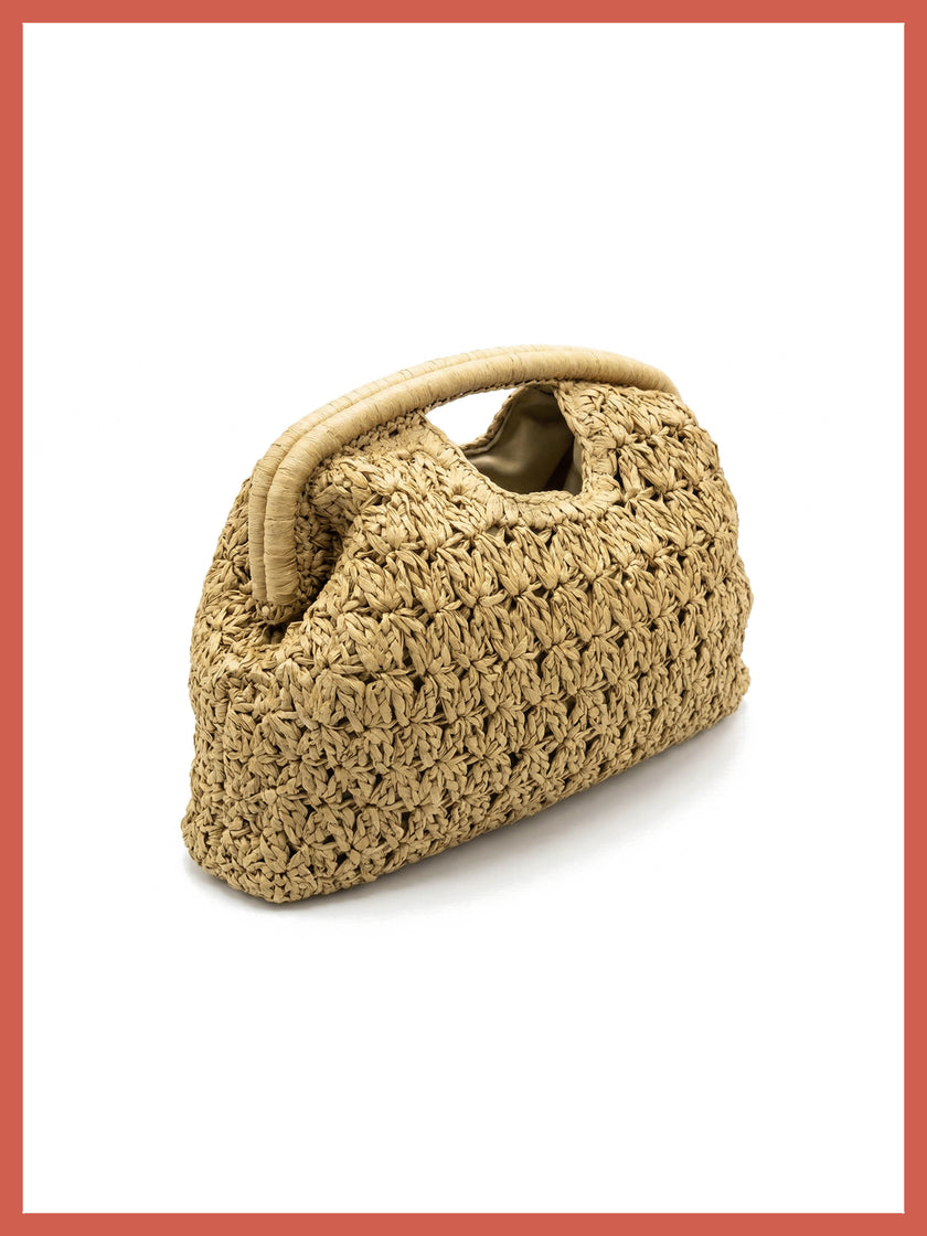 Charleston Framed Grab Bag - Natural