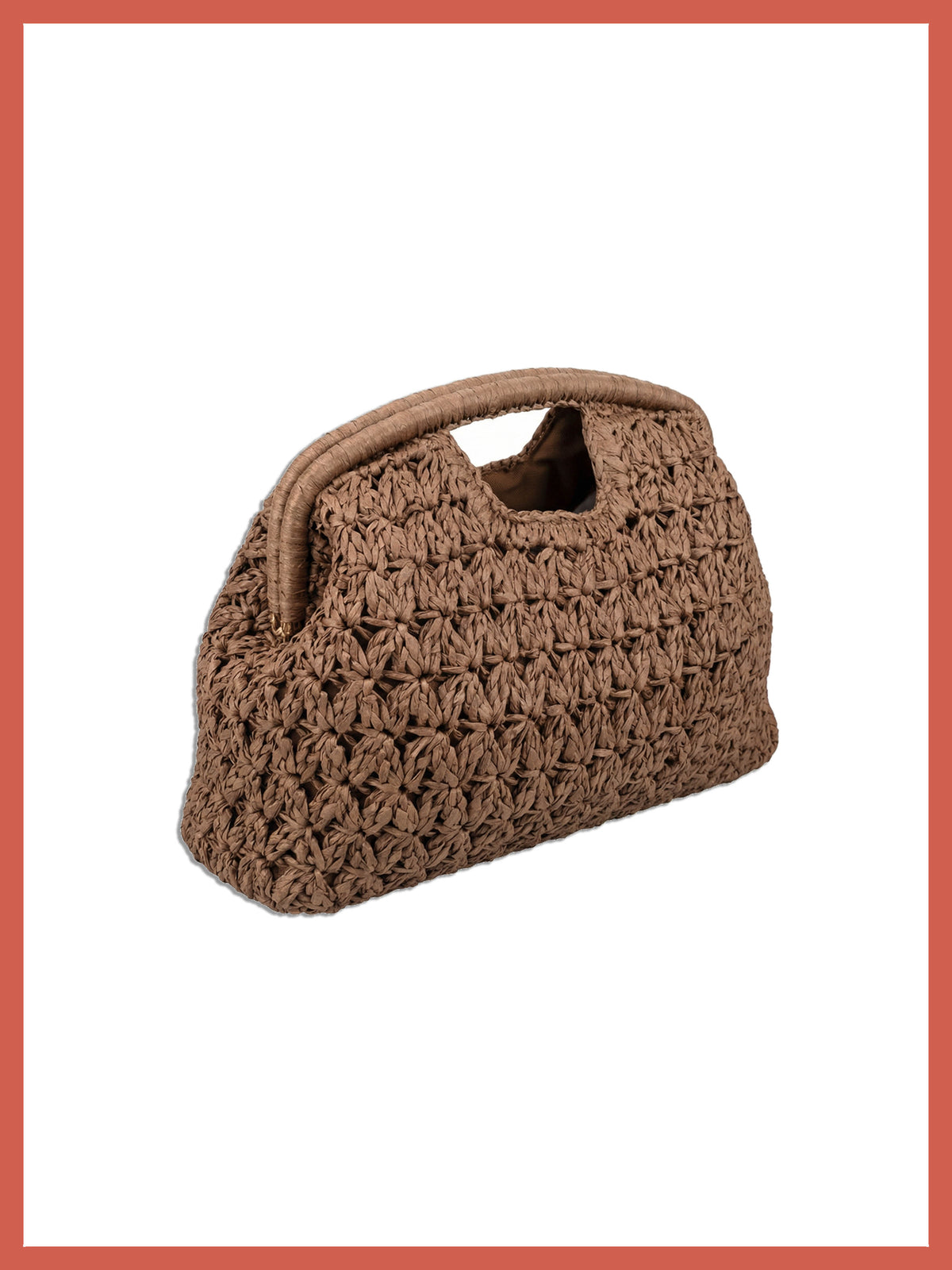 Charleston Framed Grab Bag - Khaki