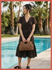 Charleston Framed Grab Bag - Khaki