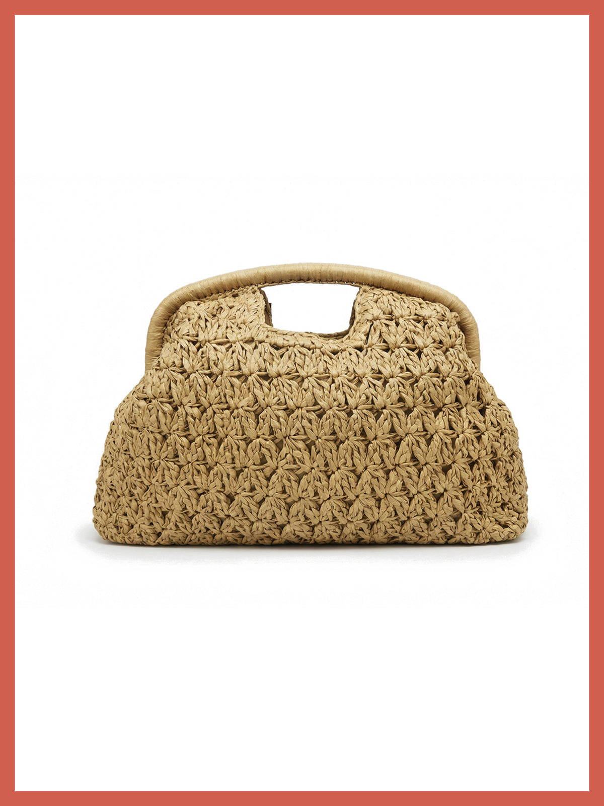 Charleston Framed Grab Bag - Natural