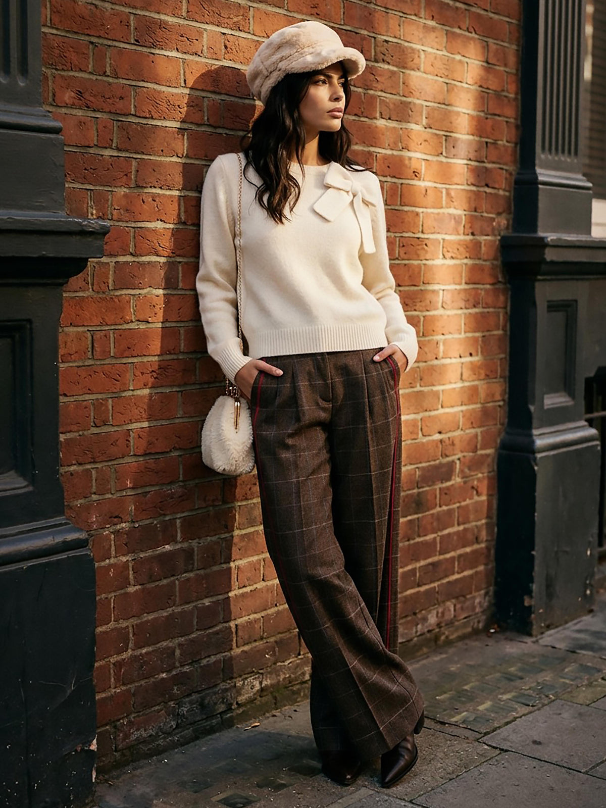 Chatsworth Bow Jumper - Cream