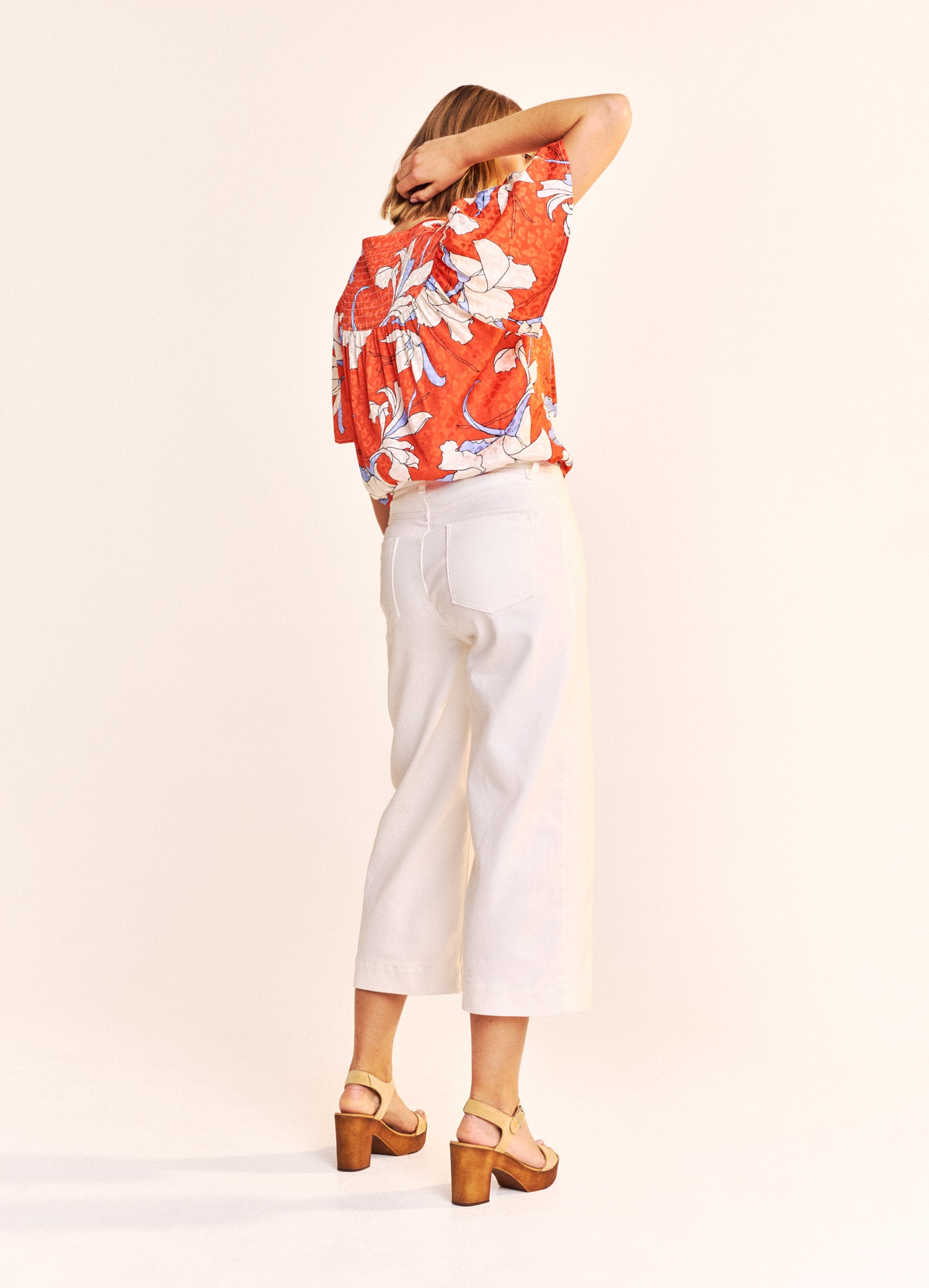 Parma Cropped Jeans - Ecru